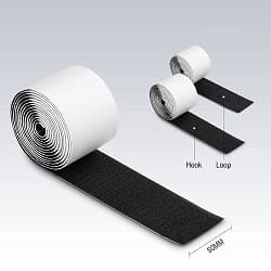Self Adhesive Velcro Tape  in 100mm x 50mm Black