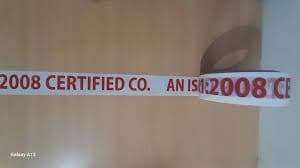 AN ISO 9001: 2008  CERTIFIED CO. PRINTED TAPE