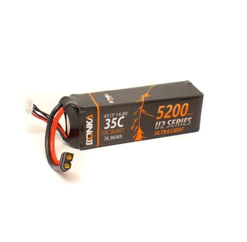 Lipo Battery 14.8v 5200mah 35C 4S1P Bonka 